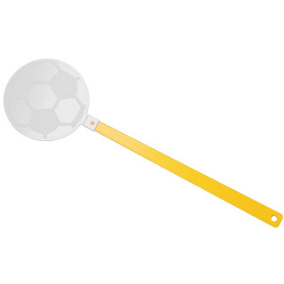 Fliegenklatsche "Fußball", gelb, weiß