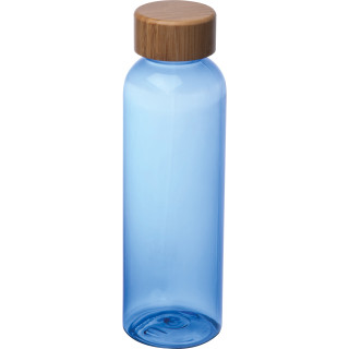 Trinkflasche aus PET mit Bambusdeckel, 500ml  SAMBOR, blau