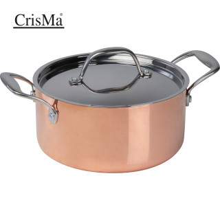 CrisMa Induktionskochtopf 2000ml AGATA, kupfer