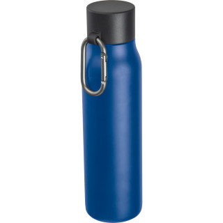 Vakuum Trinkflasche mit Karabiner, 600ml ANNIE, blau