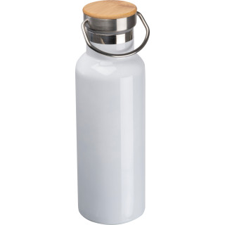 Sublimations Isolierflasche aus Edelstahl, weiss