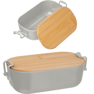 Lunchbox mit Bambusdeckel und Bügelverschluss JAVIER, 0.75 l