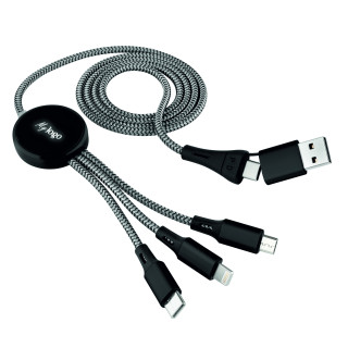 Metmaxx® Ladekabel "LademeisterBusinessClassEvo+", schwarz, grau