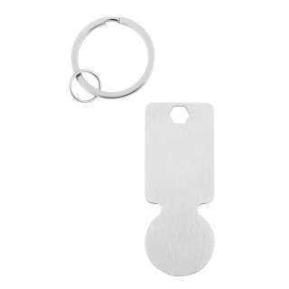 Metmaxx® EK-Schlüsselanhänger "Style&Shop", silber