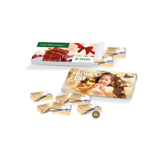 Präsentbox, Lindt Schokotäfelchen - Weihnachten