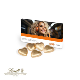 Präsentbox, Lindt Schokoherzen - Express