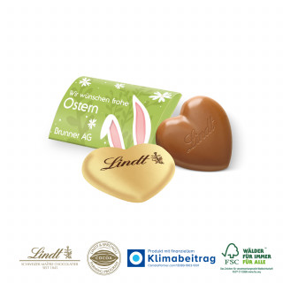 Lindt Herz, 20 g im Werbebriefchen - 1 Schokoladenherz „Vollmilch“ (20 g) von Lindt