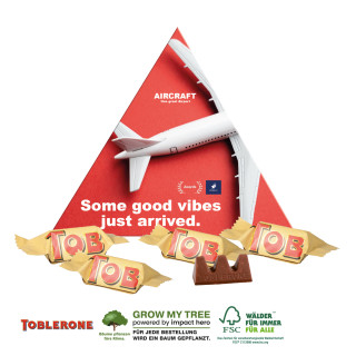 Präsentbox "Dreieck" mit 8 Toblerone Mini
