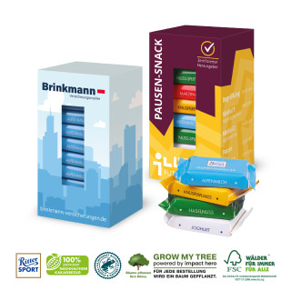 Werbekartonage mit 10 Ritter Sport Mini