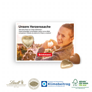 SCHOKOKARTE MIT LINDT HERZ