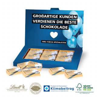 PRÄSENTBOX „BUSINESS” MIT LINDT SCHOKOTÄFELCHEN