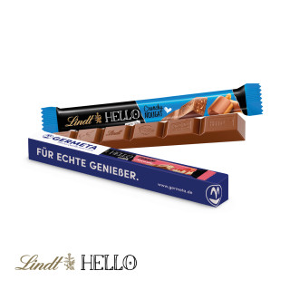 Schokoladenstick Lindt HELLO in Werbekartonage