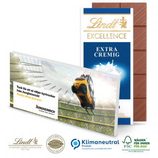 Schokoladentafel „Excellence“ von Lindt, Klimaneutral - 1 Schokoladentafel Lindt „Excellence“ (100 g)