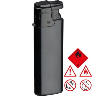 Feuerzeug schmal MANFRED, schwarz