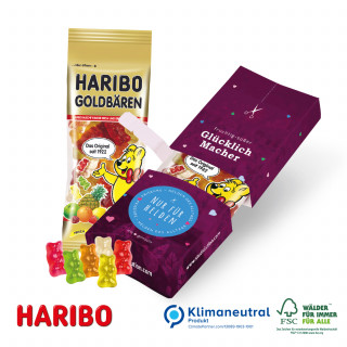 Promo-Pack mit süßer Füllung, Klimaneutral - HARIBO Goldbären (ca. 75 g) in Originalverpackung