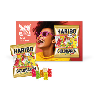 Werbe-Klappkarte, HARIBO Goldbären