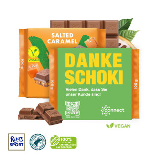 Ritter SPORT "Vegan" in Werbebanderole