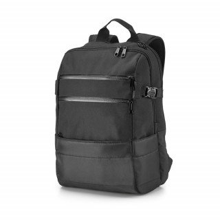 ZIPPERS BPACK. Laptop-Rucksack 15.6'' aus 840D und 300D-Jacquard, schwarz