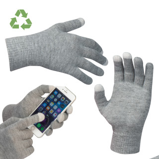 Handschuhe mit Touchfingern, grau
