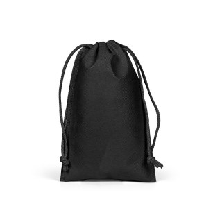 GIFT BAG S. Kleiner heißversiegelter Vliesbeutel (60 g/m²), schwarz