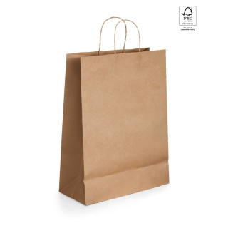 TAYLA. Tragetasche aus Kraftpapier (115 g/m²), natur