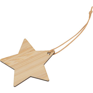 Sternanhänger aus Bambus BRANDON, beige
