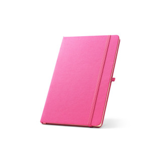 ANNE. A5 Notizbuch aus recyceltem Polyester (100% rPET) mit linierten Seiten, rosa