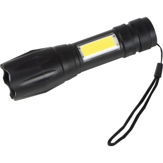 Taschenlampe mit Akku, schwarz