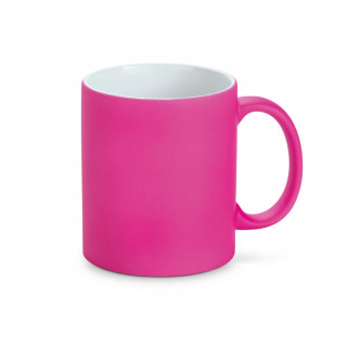 LYNCH. Keramikbecher 350 ml mit neonfarbener Oberfläche, rosa