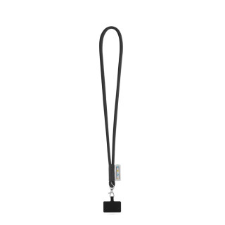 GOSPORT. SET Lanyard Tube Long (Ø 7 mm) mit 9 mm Auslösekarabiner und Handyhalterung, 300 - schwarz