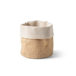 DUCASSE. Mehrzweckbeutel aus Jute (260g/m²) und Baumwolle (120g/m²), natur