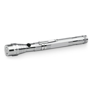 NOBEND. Ausziehbare LED Metall-Laterne, silber