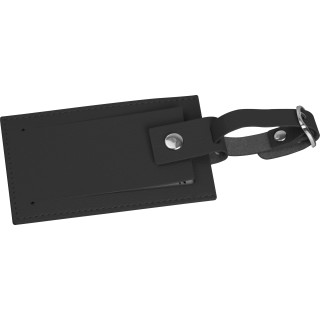 Kofferanhänger aus Kunstleder, schwarz