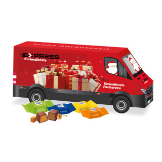 3D Adventskalender "Transporter", Ritter SPORT Schokowürfel