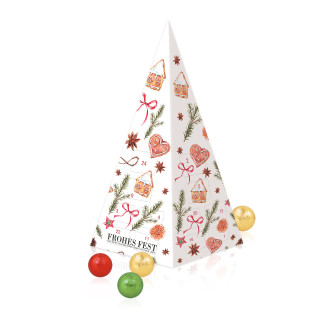 Adventskalender "Weihnachtspyramide", Fairtrade® Schokolade