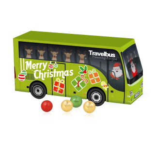 3D Adventskalender "Bus", Fairtrade® Schokolade