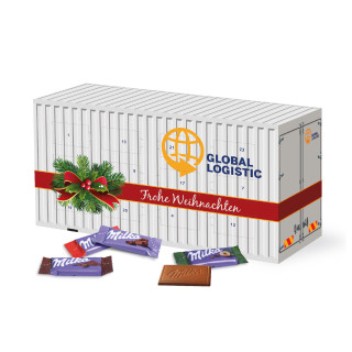 3D Adventskalender "Container", Milka Schokolade