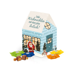 Adventskalender "Haus" mit Ritter Sport Schokowürfeln