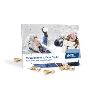 Tisch-Adventskalender "Select Edition" mit Lindt Schokotäfelchen