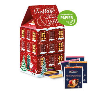 Adventskalender "Haus" mit Meßmer Tee