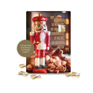 Adventskalender mit 31 Türchen mit Lindt Schokolade
