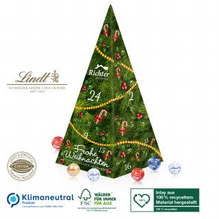 Adventskalender Lindt „Weihnachtspyramide“, Klimaneutral