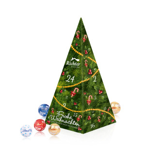 Adventskalender "Weihnachtspyramide" mit Lindt Minis