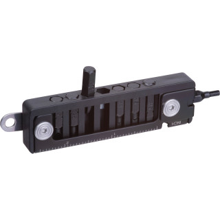 8-teiliges Multitool aus Edelstahl ADRIANA, schwarz