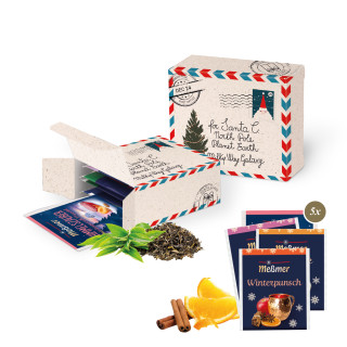 Werbebox mit Meßmer Premium-Tee Weihnachten