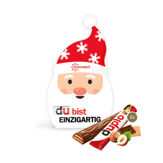 Werbekarte "Santa" mit Duplo Riegel Weihnachten