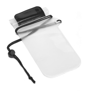 EGEU. Wasserfeste PVC-Handytasche, schwarz