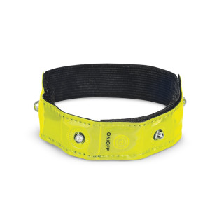 VISIBLE. Armband, reflektierend mit 4 roten LEDs, gelb