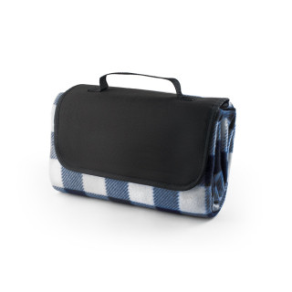 RILEY II. EPE-beschichtete Picknickdecke (180 g/m²) mit Muster, blau