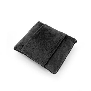 SNUGGY. 3-in-1-Set aus Fleece-Gewebe (220 g/m²) ideal für Reisen, schwarz